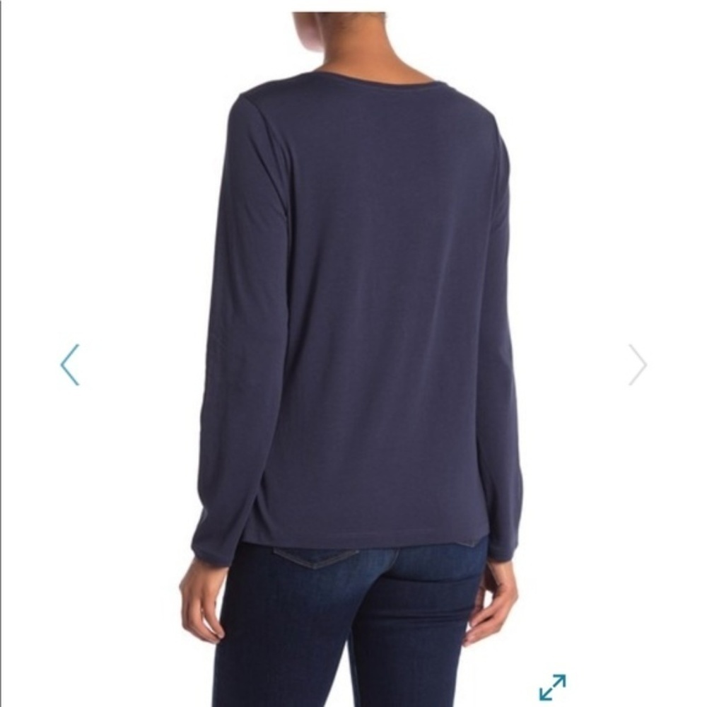 Tommy Bahama | Palm Tree Navy Long Sleeve Tee Sz - Picture 4 of 5